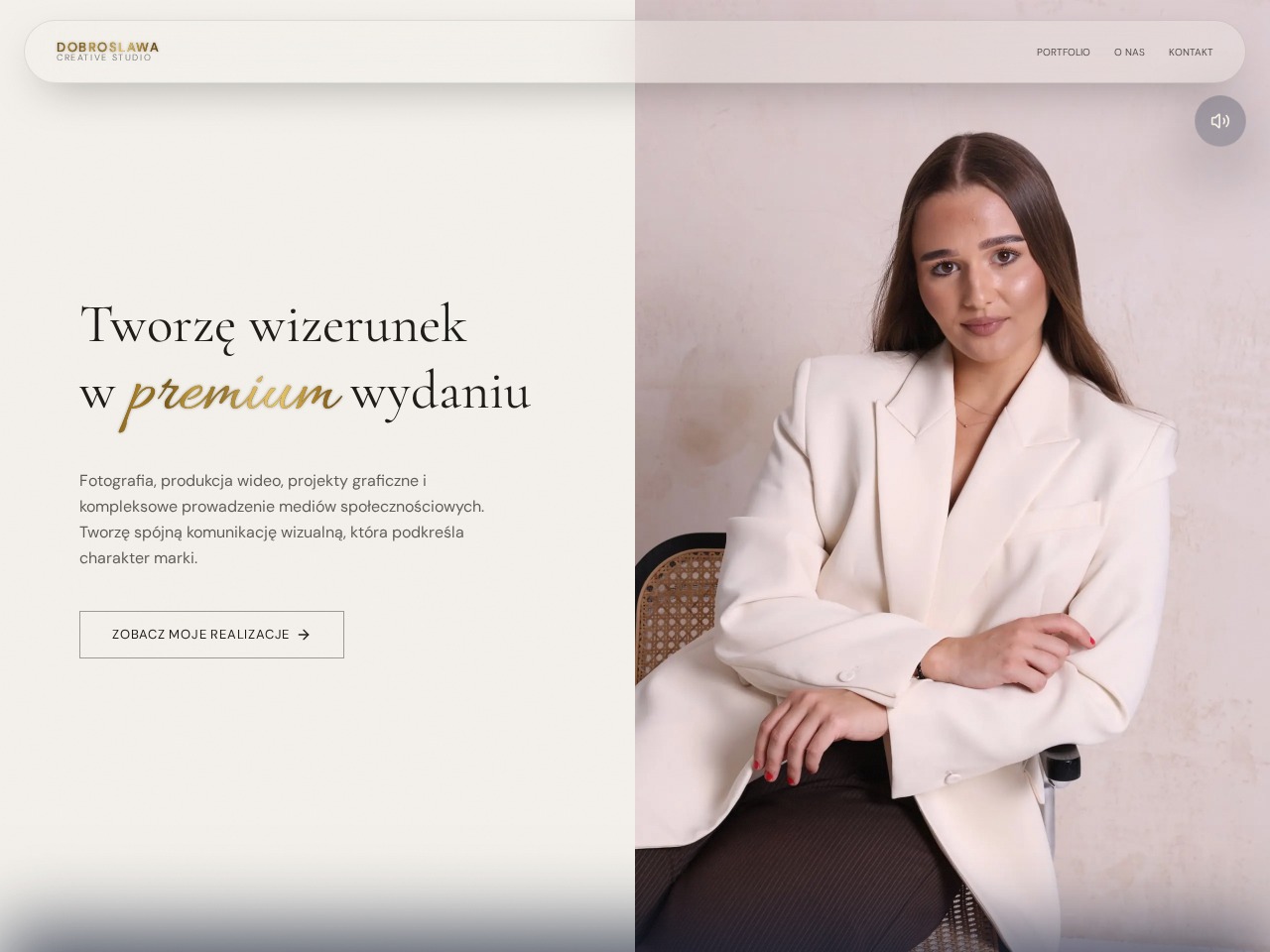 Oryginalna strona Dobrosława Creative Studio